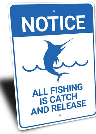Notice Fishing Sign