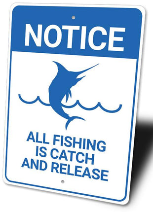 Notice Fishing Sign