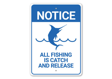 Notice Fishing Sign