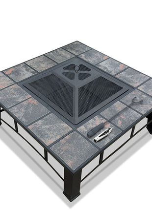 Grillz Fire Pit BBQ Grill Ice Bucket 4-In-1 Table