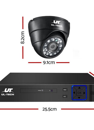 UL-tech CCTV Security System 8CH DVR 4 Cameras 1TB Hard Drive