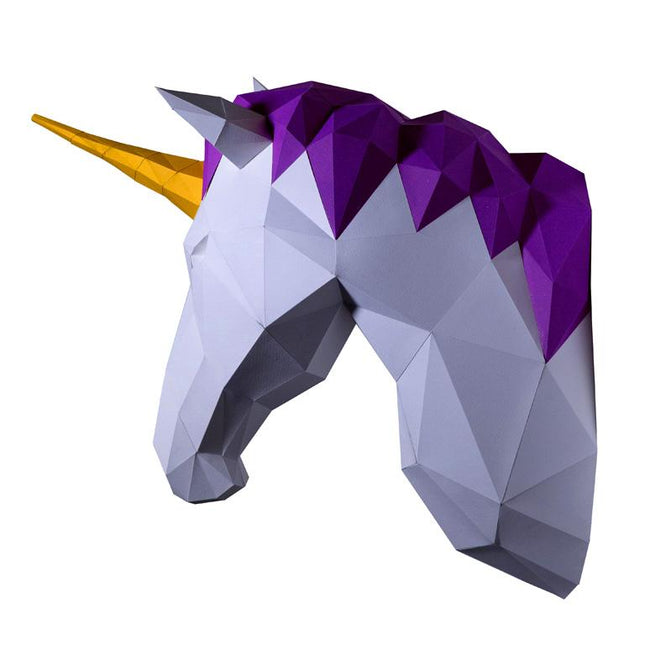 Unicorn Head Wall Mount for Home Decor (DIY Papercraft)