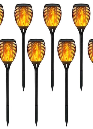 33 Led Outdoor Waterproof Solar Powered Small Torch Flame Lights