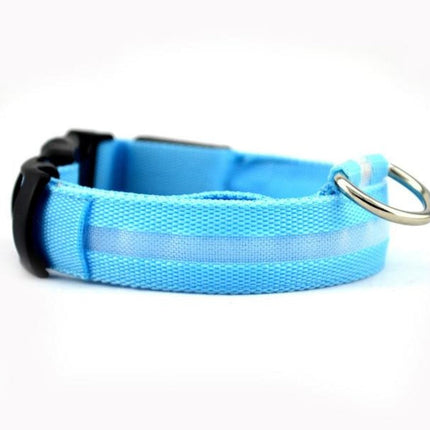 2 PCS Set Nylon LED Dog Collar