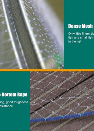 6/8/10/12/16FT Fishing Cast Net Bait Easy Throw Hand Cast Strong Nylon