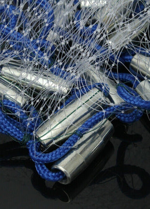 6/8/10/12/16FT Fishing Cast Net Bait Easy Throw Hand Cast Strong Nylon