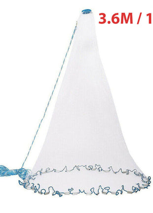 6/8/10/12/16FT Fishing Cast Net Bait Easy Throw Hand Cast Strong Nylon