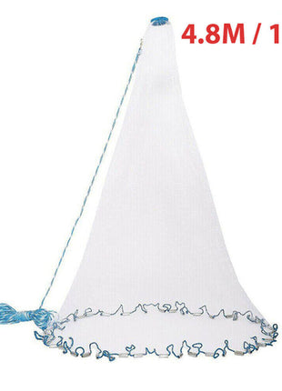 6/8/10/12/16FT Fishing Cast Net Bait Easy Throw Hand Cast Strong Nylon