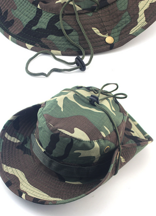 Boonie Bucket Hats Outdoor Fishing Hunting Wide Brim Mesh Camo Safari