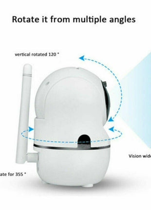 1080P WiFi Wireless Indoor Home Security Camera Night Vision Baby Pet