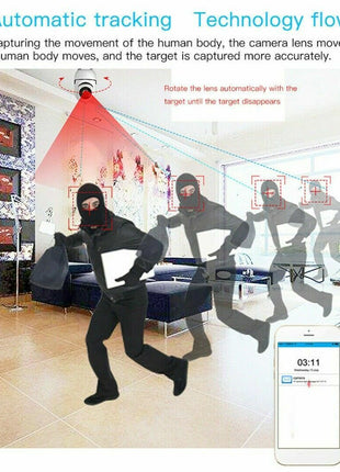 1080P WiFi Wireless Indoor Home Security Camera Night Vision Baby Pet