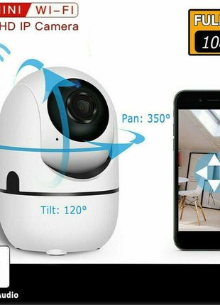 1080P WiFi Wireless Indoor Home Security Camera Night Vision Baby Pet