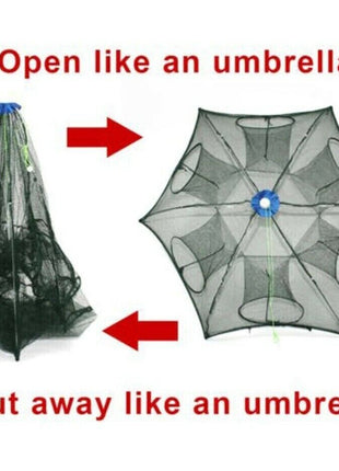 Fishing Bait Trap Crab Net Crawdad Shrimp Cast Dip Cage Fish Minnow