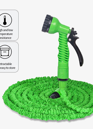 Expanding Expandable Flexible Garden Water Hose w Spray Nozzle 25, 50,