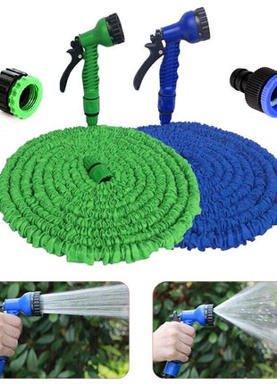 Expanding Expandable Flexible Garden Water Hose w Spray Nozzle 25, 50,