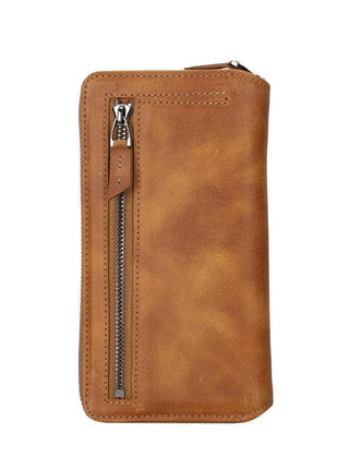Apple iPhone 14 Series Detachable and Zipper Leather Wallet Case - PMW