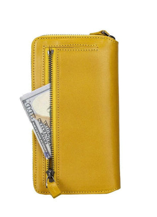 Apple iPhone 14 Series Detachable and Zipper Leather Wallet Case - PMW