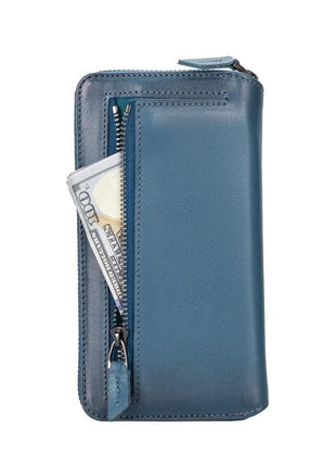 Apple iPhone 14 Series Detachable and Zipper Leather Wallet Case - PMW