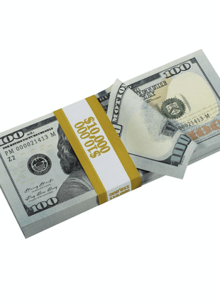 Make It Rain $10,000 Stacks With Money Gun - Full Print