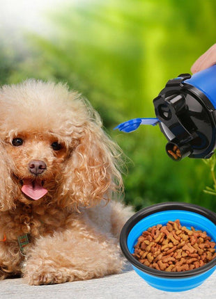 2 in 1 Dog Drinking Water Bottle with Bowls