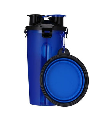2 in 1 Dog Drinking Water Bottle with Bowls