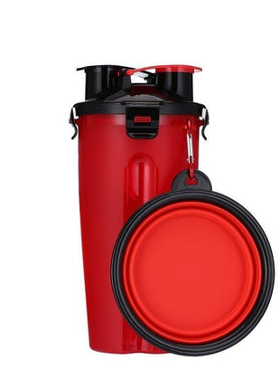 2 in 1 Dog Drinking Water Bottle with Bowls