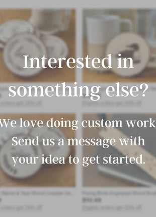 Couples Engraved Wood Keychain