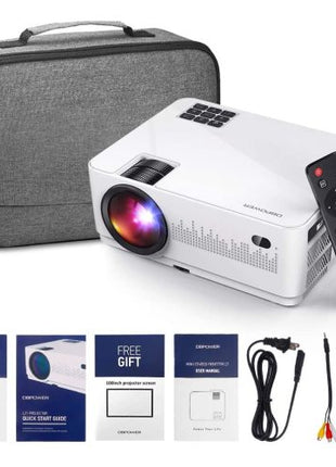 LCD Video Projector with Carrying Case HD Projector Mini Projector