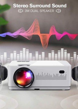 LCD Video Projector with Carrying Case HD Projector Mini Projector