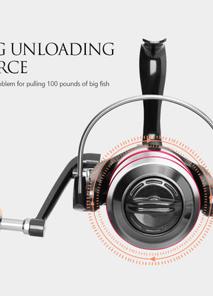 8KG Spinning reel Handle Line Spool Fishing Reel