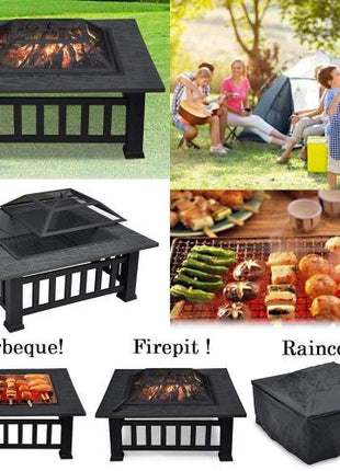 Upland Charcoal Fire Pit Ice Pit Outdoor Fire Pit with Cover