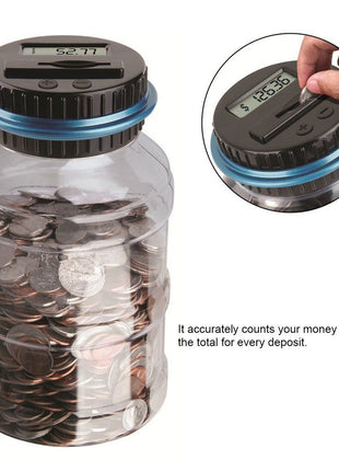 Digital Coin Counting Money Saving Box LCD Display