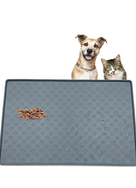 Non-Slip Waterproof Pet Food Mat Silicone Pet Food Drinking Mat