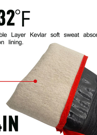 14"  Oven Gloves Smoke Resistant BBQ Grill Gloves Fire Resistant