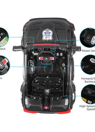 Off-Road Police Car Double Drive With 2.4G Remote Control
