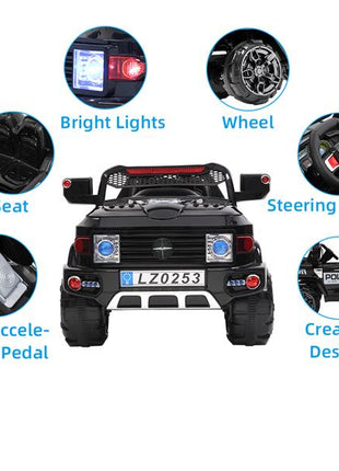Off-Road Police Car Double Drive With 2.4G Remote Control