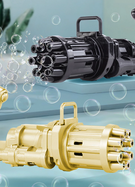 Summer Soap Water Bubble Machine Gatling Bubble Gun Toys
