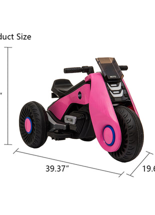 Children's Electric Motorcycle 3 Wheels Double Drive
