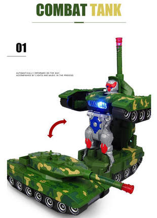 Electric Deformation Combat Tank Toys For Kids