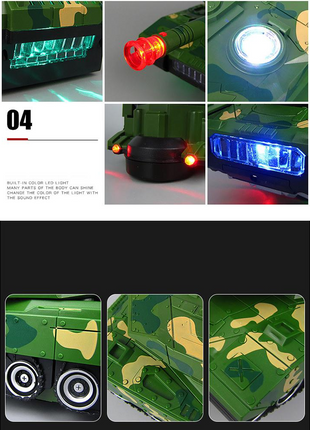 Electric Deformation Combat Tank Toys For Kids