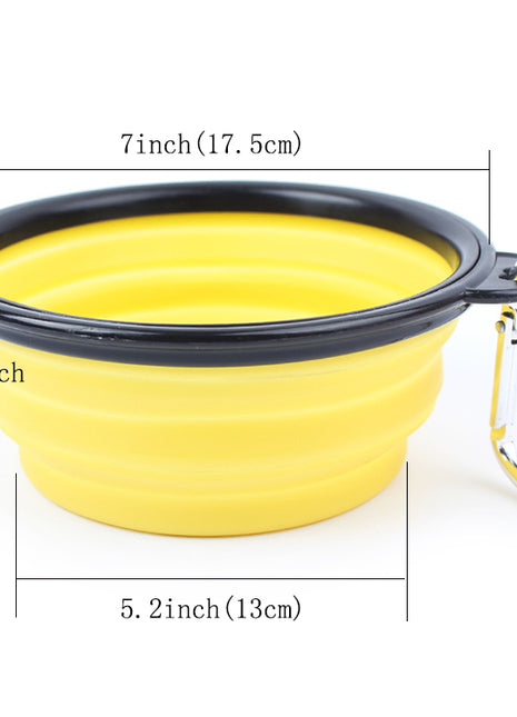 COLLAPSIBLE SILICONE TRAVEL PET BOWL
