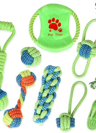 Fast Shipping 9 pcs Braided Cotton Rope Chew Toys