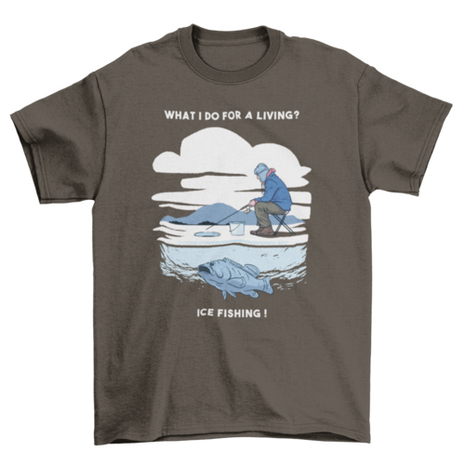 Ice fishing t-shirt