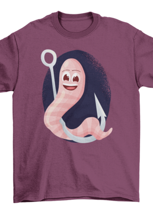 Fishing lure worm t-shirt