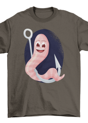 Fishing lure worm t-shirt