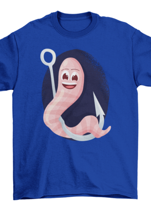 Fishing lure worm t-shirt