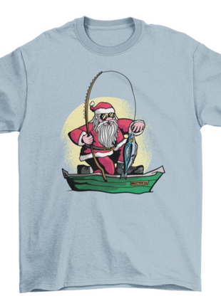 Fishing santa t-shirt