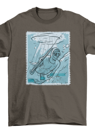 Man fishing underwater t-shirt
