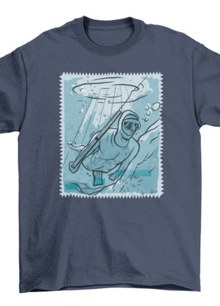 Man fishing underwater t-shirt