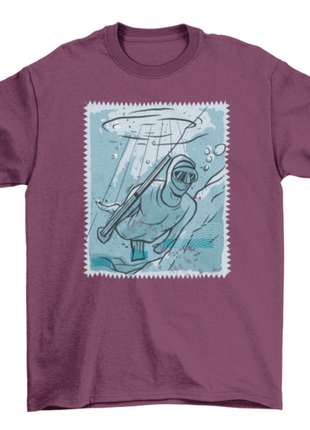 Man fishing underwater t-shirt